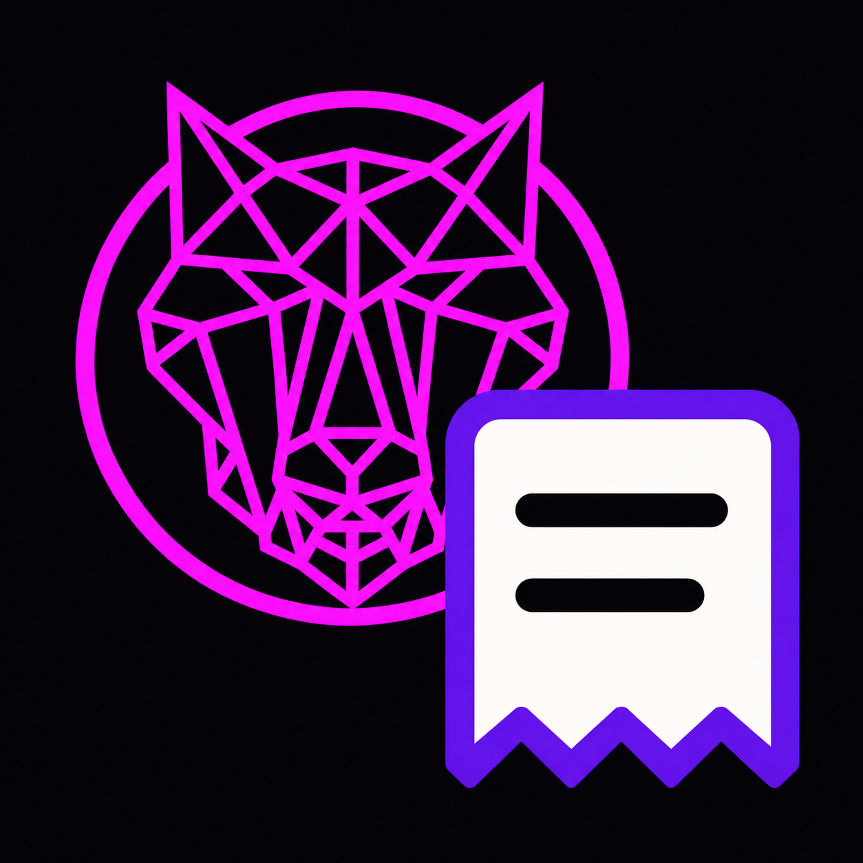 Nachtaktiv Wolf mit Beleg
